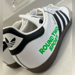 🔥🔥🔥 NWT adidas x Round Two :: White Samba :: US 9 UK 8.5 EU 42 2/3